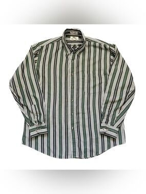 Vintage colourful striped button down shirt